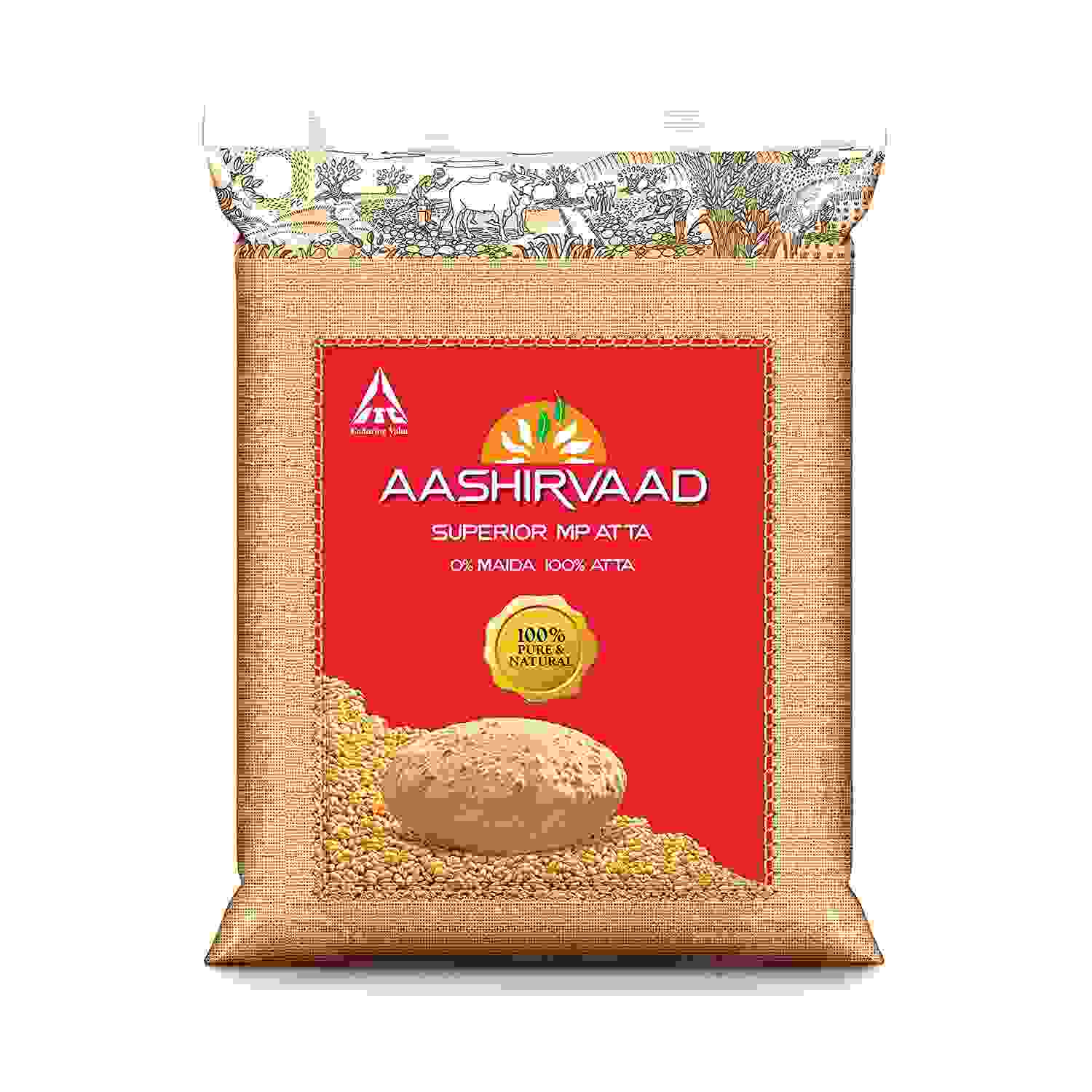 Aashirvaad Superior MP Atta, 1kg Pack