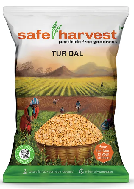 Safe Harvest Tur Dal - துவரம் பருப்பு - Paruppu - 1Kg