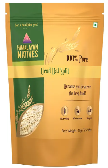 Himalayan Natives Premium Quality Urad Dal Split - பிளவு urad பருப்பு - Paruppu - 1Kg