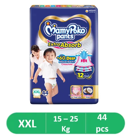 Mamypoko Extra Absorb (Pants, XXL, 15-25 kg) - 44 Piece