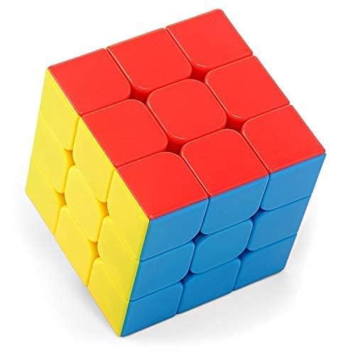 SBFM MoYu MFJS Meilong 3C 3x3 Stickerless MoFang JiaoShi Speedcube for Kids & Adults | Magic Speedy Stress Buster Brainstorming Cube Puzzle Toy (Multicolor)