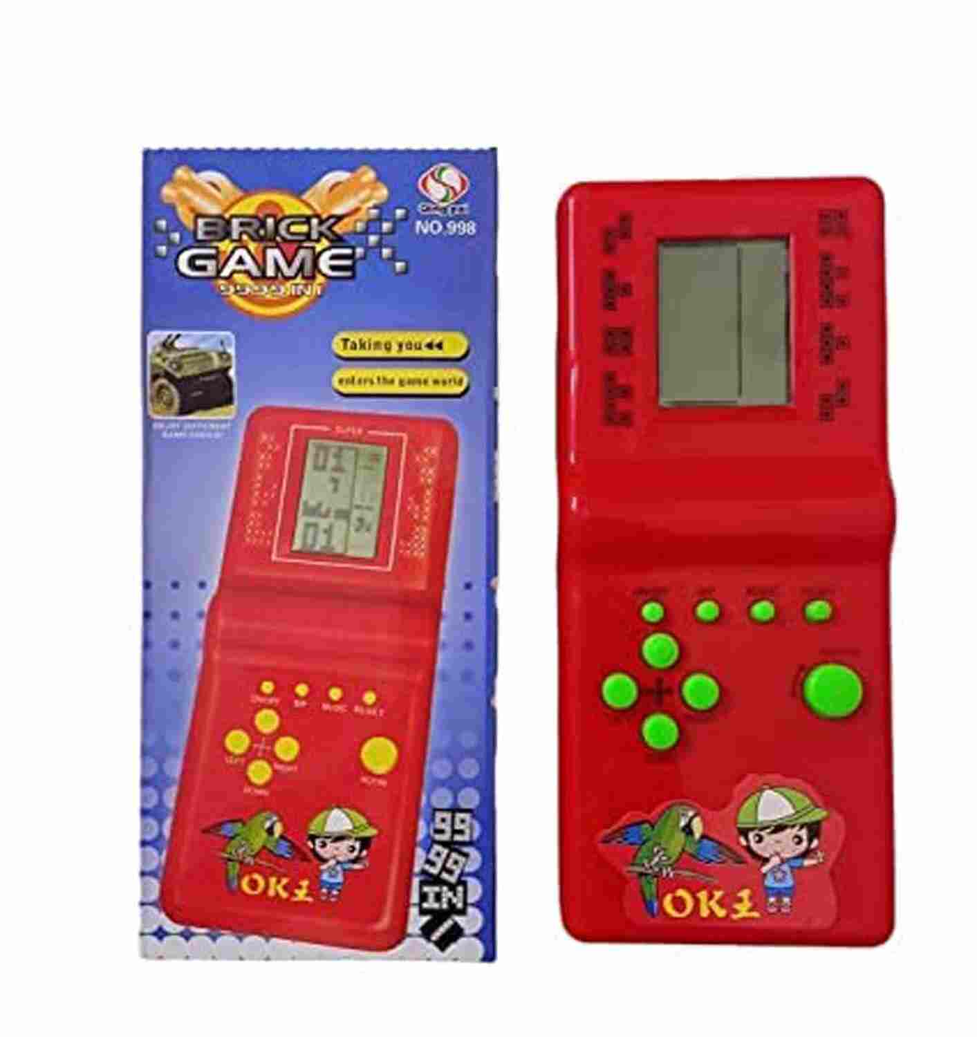 SBFM Handheld Portable Indoor and Outdoor Brick Game 9999 in 1 Video Game Compatible for Kids - Colour and Design as per Stock