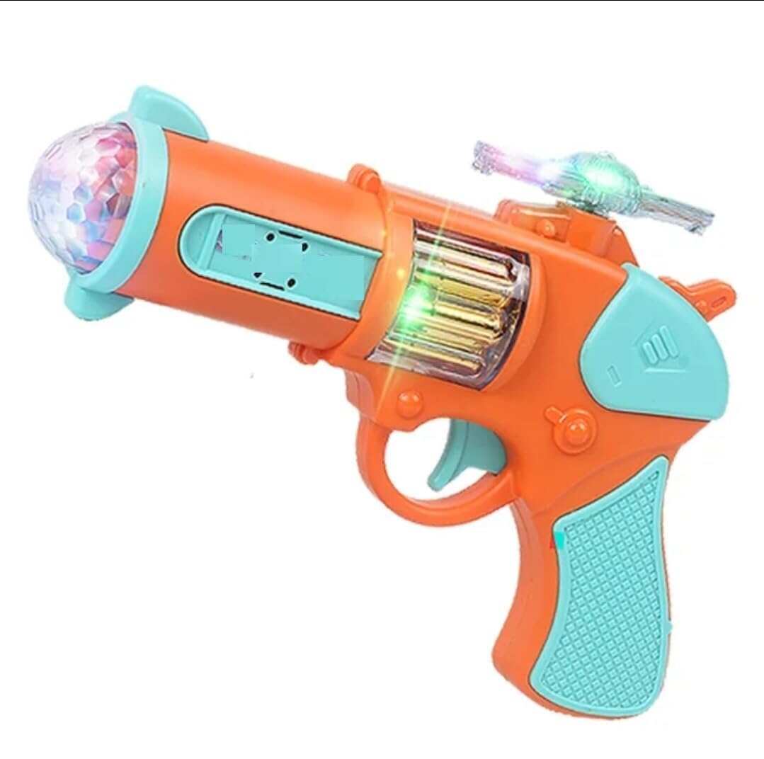 SBFM Ultimate 3D Musical Toy Gun for Kids with Laser Lights Vibrations & More Multicolored Marvel for Ages 5+ Age