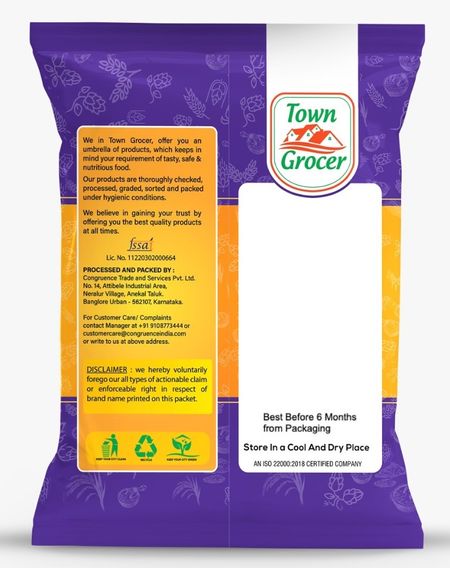 Town Grocer White Urad Dal - வெள்ளை உளுந்து பருப்பு - Paruppu - 500g