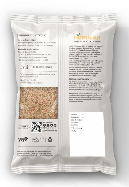 Popular Essentials Horse Gram - மைசூர் தால் - Paruppu - 500g