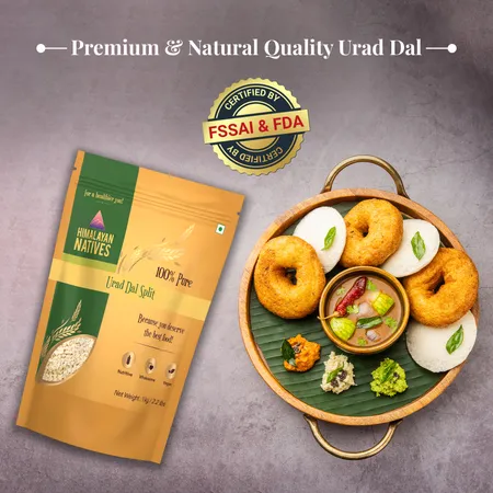 Himalayan Natives Premium Quality Urad Dal Split - பிளவு urad பருப்பு - Paruppu - 1Kg