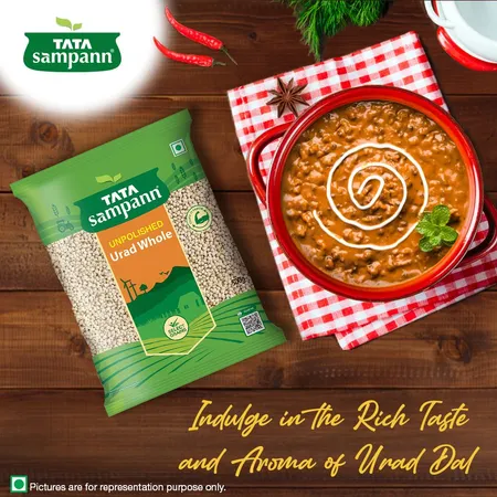 Tata Sampann Unpolished Urad Whole 500 gms Combo - பாலிஷ் செய்யப்படாத முழு உளுந்து - Ullunthu - 2Pieces