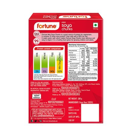 Fortune Mini Soya Chunks - மினி சோயா துண்டுகள் - 200g