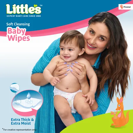 Little's Soft Cleansing Baby Wipes - 80 Wipes