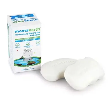 Mamaearth Moisturizing Baby Bath Soap - 2 x 75g