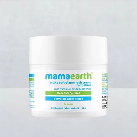 Mamaearth Milky Soft Diaper Rash Cream For Babies - 50g