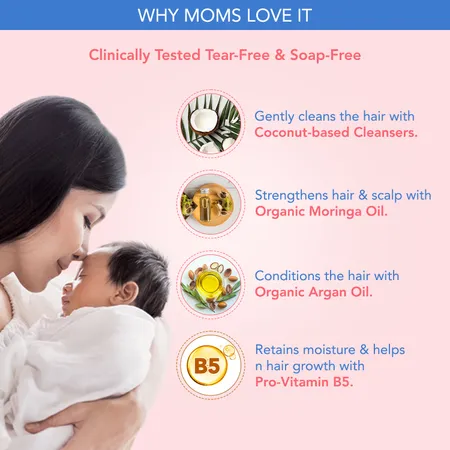 The Moms Co. Tear-Free Natural Baby Shampoo - 200ML