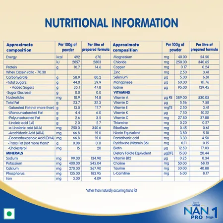 Nestle Nan Pro Follow-Up Formula Stage 1 - 400g