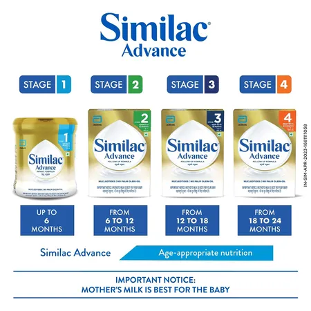 Similac Advance Stage 1 Infant Formula (Up to 6 months) - Box - 400g