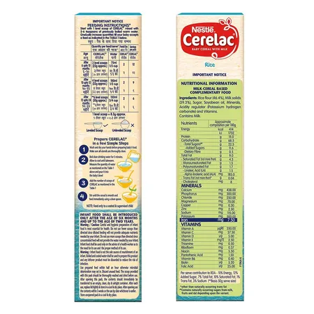 Nestle Ceralac Baby Cereal With Milk - Rice - 300g