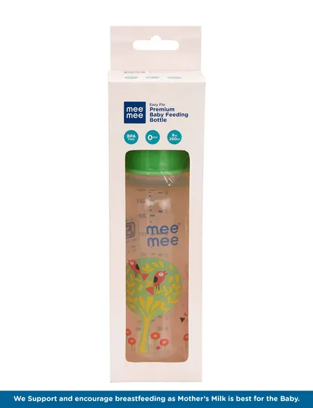 Mee Mee Premium Baby Feeding Bottle with Silicone Nipple 