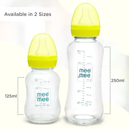 Mee Mee Premium Baby Feeding Bottle with Silicone Nipple 