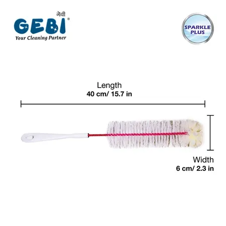 Gebi Sparkle Plus Bottle Brush With Sponge