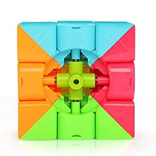 SBFM MoYu MFJS Meilong 3C 3x3 Stickerless MoFang JiaoShi Speedcube for Kids & Adults | Magic Speedy Stress Buster Brainstorming Cube Puzzle Toy (Multicolor)