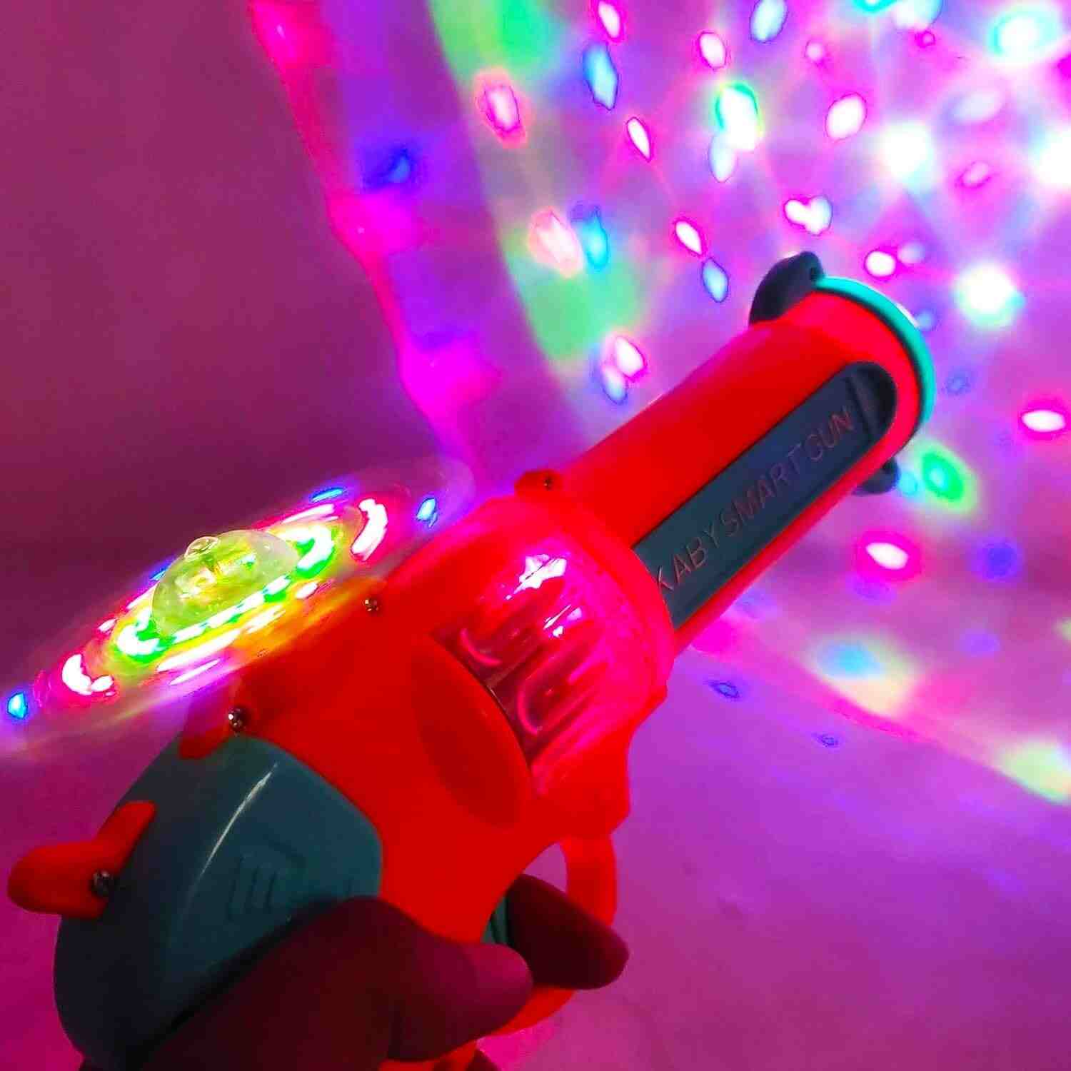 SBFM Ultimate 3D Musical Toy Gun for Kids with Laser Lights Vibrations & More Multicolored Marvel for Ages 5+ Age